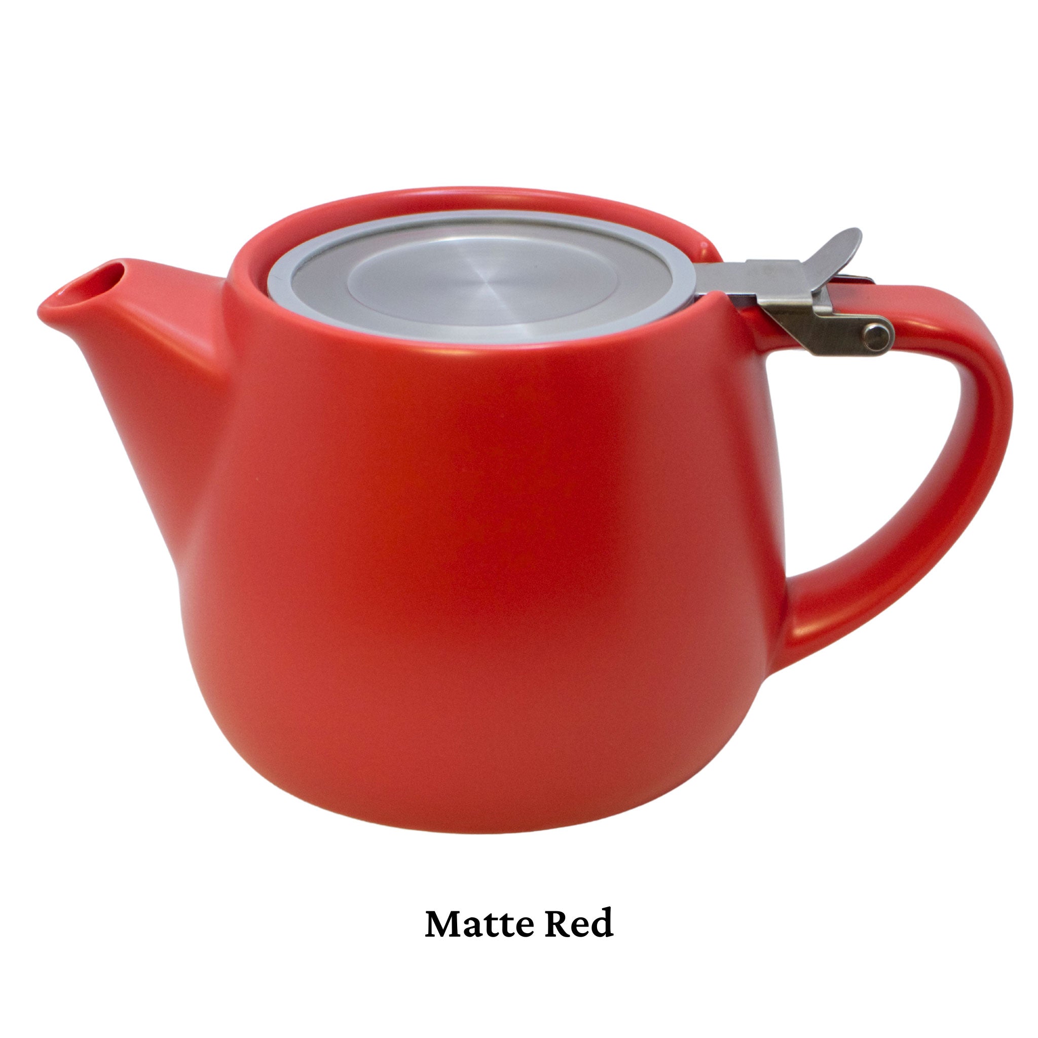 Pluto Teapot - 16 oz Matte Red