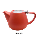 32oz Jupiter Teapot Matte Red