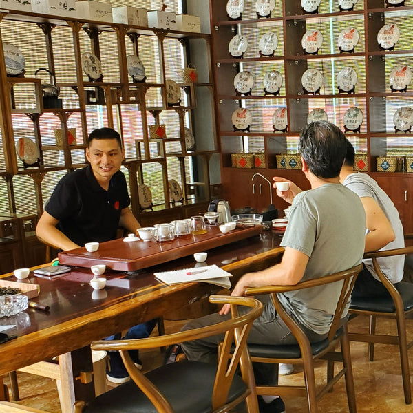 Cupping tea with Mr. Liu Zhao Qian, 2019